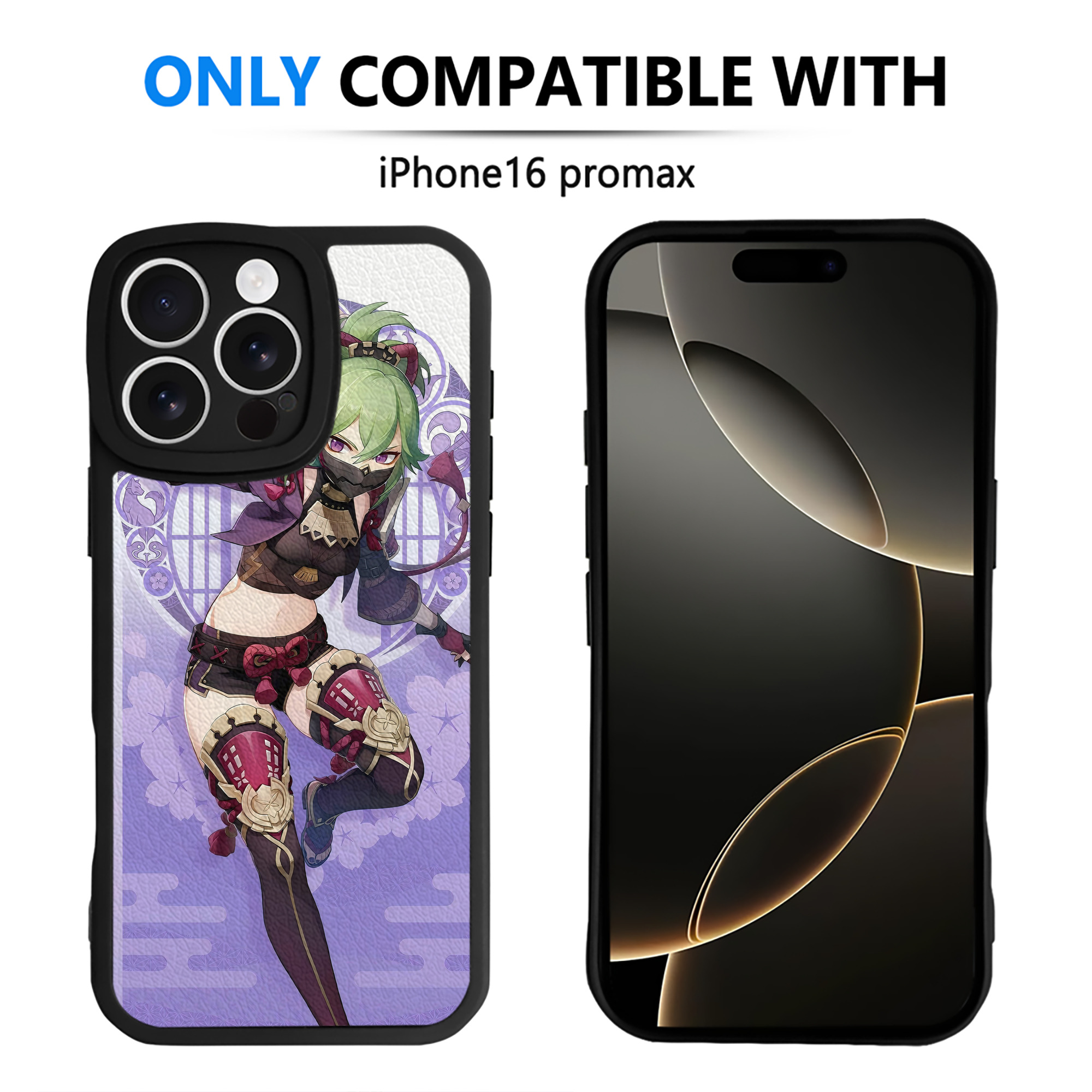 げんし神 genshin 【iPhone 16シリーズ対応】シリコンスマホケース（レザー調） 材質：シリコン